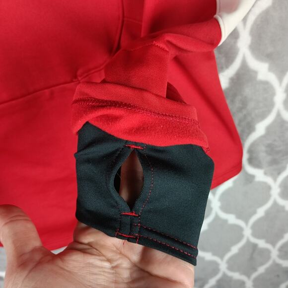 Pearl Izumi Elite Jacket Women L Red White Zip Cycling Windstopper - Picture 9 of 12